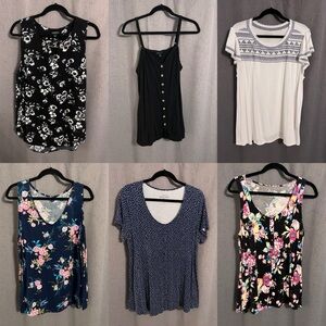 Torrid size 1 lot of 6 shirts